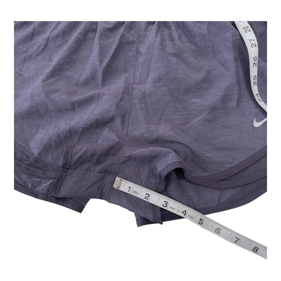 Nike Dri-Fit Womens Running Shorts Size L -Purple Lightweight Activewear - Picture 10 of 12